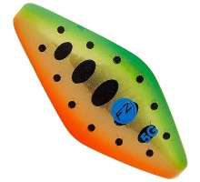 Блесна-колебалка DAM Effzett Pro Trout Inline Spoon 5гр 4.3см (green/orange smolt UV)