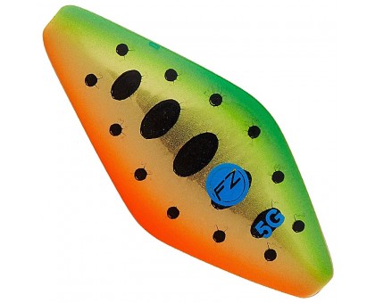 Блесна-колебалка Inline DAM Effzett Pro Trout Spoon 5гр 4.3см (green/orange smolt UV)