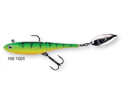 Мягкая приманка DAM Effzett Kick-S Minnow 12см 31гр. (FIRE TIGER)