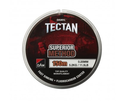 Леска DAM Damyl Tectan Superior FCC Method 150м 0.23мм 4.2кг тонущая с флюорокарбоновым покрытием