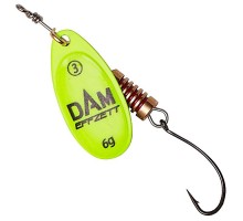 Блесна-вертушка DAM Effzett Natural With Single Hook 4гр (yellow)