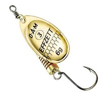 Блесна-вертушка DAM Effzett Standart With Single Hook 4гр (gold)