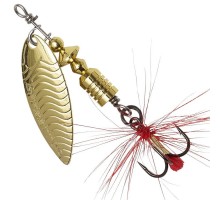 Блесна-вертушка DAM Effzett UV-Spinner с бородкой 6гр (gold)