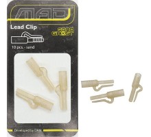 Клипса безопасная DAM MAD Leadclip 10шт. песочная