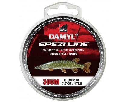 Леска DAM Damyl Spezi Line Pike Baitfish 300м 0.30мм 7.7кг (темно-серый) !!!УЦЕНКА!!!