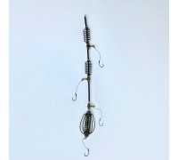 Оснащення Fishing Rain №32 "Мега короп" Спиця ,пружина "ГРУША" з відводами,пофарбовані,4 гачки #6, 2