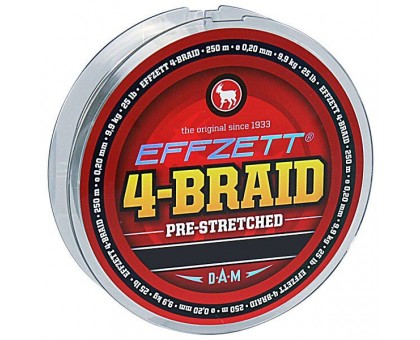 Шнур DAM Effzett 4-Braid 125м 0,25мм 11,3кг/25Lb (moss green)