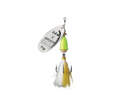 Блесна-вертушка DAM Effzett Executor с бородкой 8гр (silver lemon) Блесна-вертушка DAM Effzett Executor с бородкой 8гр (silver lemon)