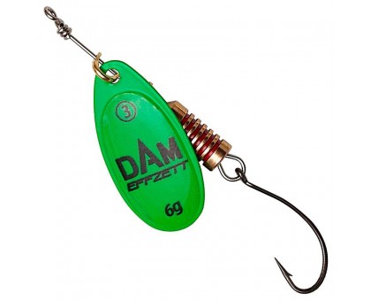 Блесна-вертушка DAM Effzett Natural With Single Hook 4гр (green) Блесна-вертушка DAM Effzett Natural With Single Hook 4гр (green)