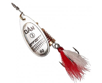 Блесна-вертушка DAM Effzett Standart с бородкой 10гр (silver) Блесна-вертушка DAM Effzett Standart с бородкой 10гр (silver)