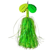 Блесна-вертушка с двумя лепестками DAM Effzett Pike Rattlin' Spinner 40гр (Fluo yellow/green)
