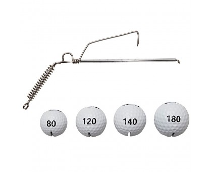 Оснастка сомовая DAM MADCAT® Golf Ball Jig System Anti Snag 140+180гр