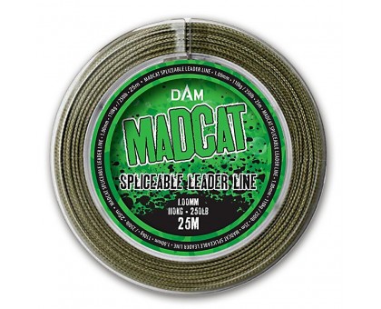 Поводочный материал DAM MADCAT Spliceable Leader Line 25м 1.00мм 110кг/250lb Поводочный материал DAM MADCAT Spliceable Leader Line 25м 1.00мм 110кг/250lb