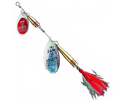 Блесна-вертушка DAM Effzett TANDEM DRESSED с бородкой 20гр (silver/red) Блесна-вертушка DAM Effzett TANDEM DRESSED с бородкой 20гр (silver/red)
