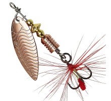 Блесна-вертушка DAM Effzett UV-Spinner с бородкой 10гр (COPPER)