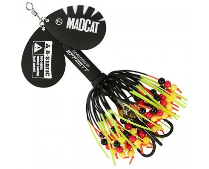 Блесна-вертушка на сома с двумя лепестками DAM MADCAT A-Static Rattlin' Teaser Spinner 75гр (black) Блесна-вертушка на сома с двумя лепестками DAM MADCAT A-Static Rattlin' Teaser Spinner 75гр (black)