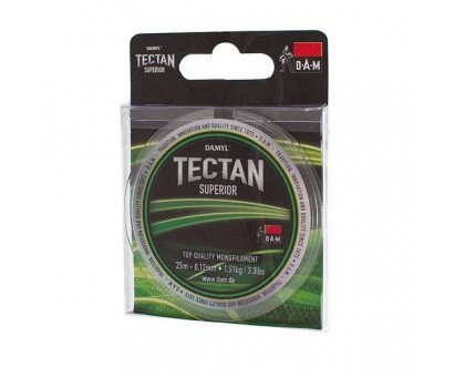 Леска DAM Tectan Superior 25м 0,14мм 2,0кг (бледно-салатовая)