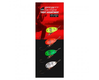 Блесна-вертушка DAM Effzett Original Assortment Trout 6гр набор-4шт. Блесна-вертушка DAM Effzett Original Assortment Trout 6гр набор-4шт.