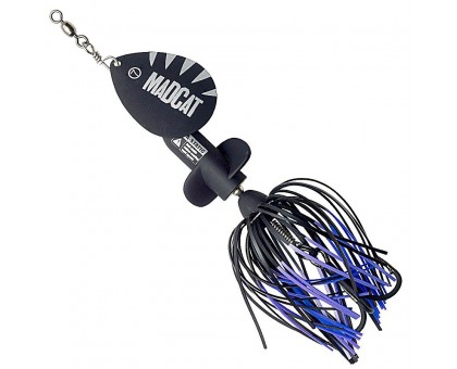 Блесна-вертушка на сома с пропеллером DAM MADCAT A-STATIC SCREAMING SPINNER 65G / BLACK DEVIL Блесна-вертушка на сома с пропеллером DAM MADCAT A-STATIC SCREAMING SPINNER 65G / BLACK DEVIL