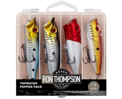 Набор воблеров в коробке DAM Topwater Popper 70-90мм 11-13гр 4шт Набор воблеров в коробке DAM Topwater Popper 70-90мм 11-13гр 4шт