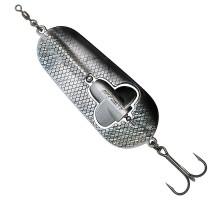 Блесна-колебалка DAM Effzett Rattlin' Spoon 8см 40гр (HOLOGRAPHIC BLACK)