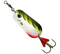 Блесна-колебалка DAM Effzett Standart 30гр 6.5см (olive/chartreuse tiger UV)