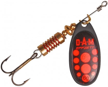 Блесна-вертушка DAM Effzett Standart Black 3гр (red)