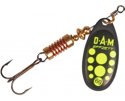 Блесна-вертушка DAM Effzett Standart Black 6гр (yellow) Блесна-вертушка DAM Effzett Standart Black 6гр (yellow)