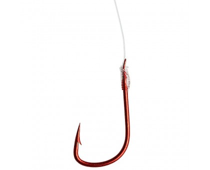 Крючок с поводком DAM Spezi Leader Bream №6 10шт. (red)