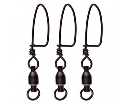 Вертлюжок DAM MADCAT Power BB Swivels с застежкой Secu Snap 100кг 3шт