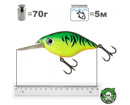 Воблер DAM MADCAT Tight-S Deep 160мм 70гр (firetiger) Воблер DAM MADCAT Tight-S Deep 160мм 70гр (firetiger)