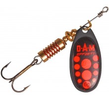 Блесна-вертушка DAM Effzett Standart Black 12гр (red)