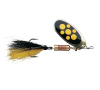 Блесна-вертушка DAM Effzett Standart Dressed 12гр (black spotted)