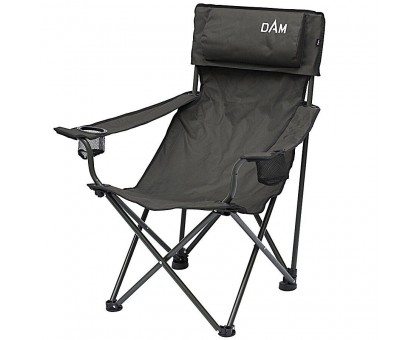 Кресло DAM Foldable Chair With Bottle Holder Steel 98x85x70cм