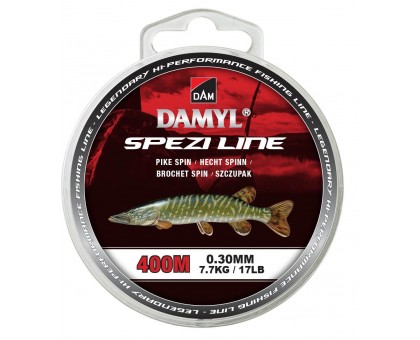 Леска DAM Damyl Spezi Line Pike Spin 400м 0.30мм 7.7кг (светло-серый)