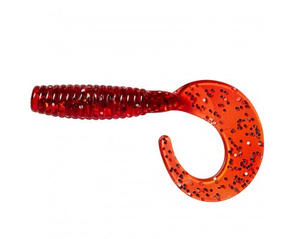 Твистер DAM Grup Curl Tail 5,5см red/silver (pak 144)