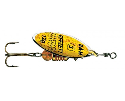 Блесна-вертушка DAM Effzett Predator 12гр (yellow/glitter)