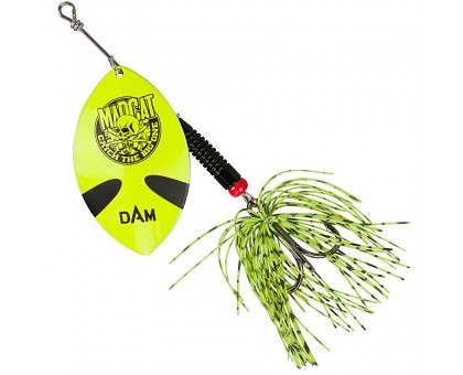 Блесна-вертушка на сома DAM MADCAT Big Blade Spinner 55гр тройник №2/0 (fluo yellow) Блесна-вертушка на сома DAM MADCAT Big Blade Spinner 55гр тройник №2/0 (fluo yellow)
