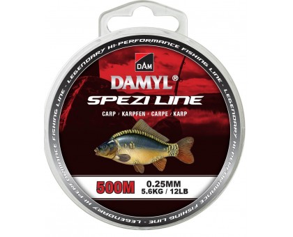 Волосінь DAM Damyl Spezi Line Carp 500м 0.25мм 5.6кг (оливковий)