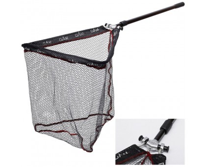 Подсак раскладной DAM BAERENSTARK Landing Net 2.10м с прорезиненной сеткой голова 50см х 50см x 50см