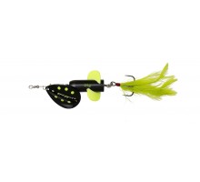 Блесна-вертушка DAM Effzett Rattlin' Spinner 11см 18гр (Black Demon)