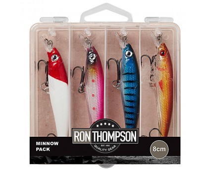 Набор воблеров в коробке DAM Long Casting Minnow 80мм 8гр 4шт