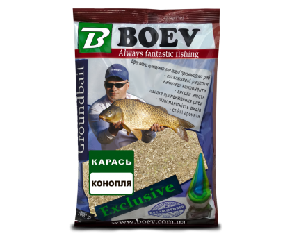 Прикормка BOEV Exclusive Карась - Конопля