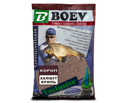 Прикормка BOEV Exclusive Карп - Халибут - Криль